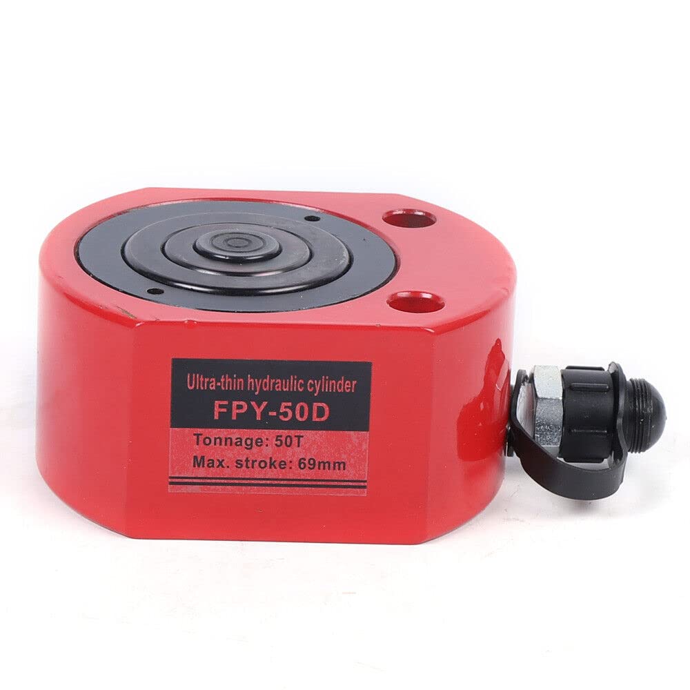 10000PSI Hydraulic Manual Pump - CP-180 Portable Hand Operated Lifting Pump for Hydraulic Tools, Includes Steel Ball & Sealing Ring, Ideal for Single Acting Applications (10T， 3.9)