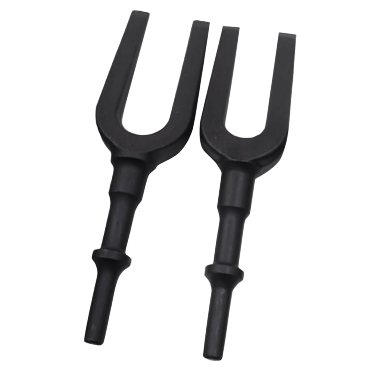 2-Pack Pneumatic Separating Fork Set, 11/16'' & 15/16'' Flat Point Pickle Fork, 17mm & 24mm Breaker Chisel, Ball Joint and Tie Rod Remover, Auto Repair Attachment for Air Hammer