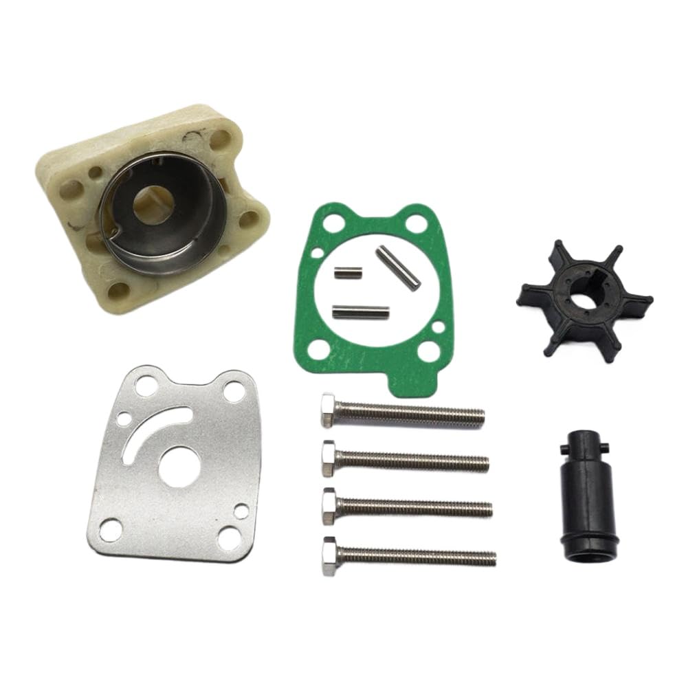 Water Pump Repair Kit Compatible with Outboard 4 Stroke 4HP F4 F4B 5HP F5 F5A 6HP F6 F6C Models 6EE-W0078-00 6BX-WG078-00 18-3473