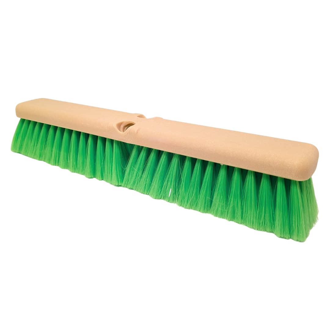 18-Inch Very Soft Flow Through Brush Head, Green, Pack of 12