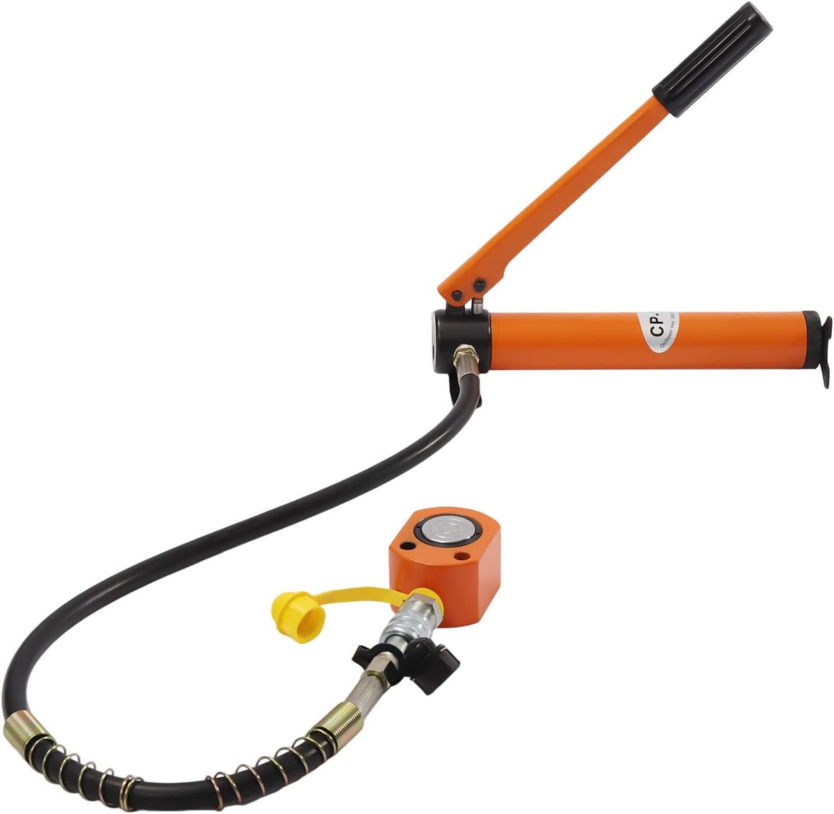 10 Ton Manual Hydraulic Pump and Jack Set, 70Mpa High Pressure, Low Profile Steel Hydraulic Cylinder for Car Repair, Industrial Lifting, Bending, and Straightening - Complete Professional Tool Kit