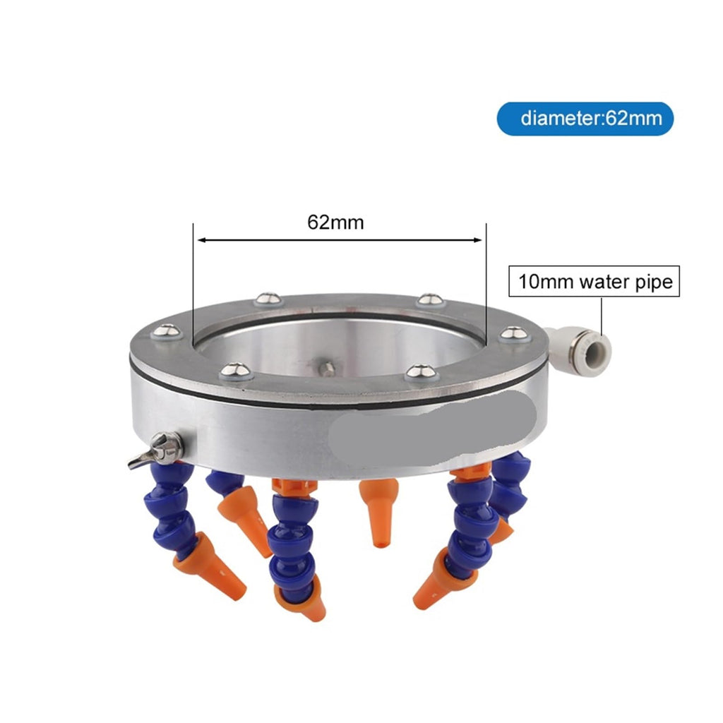 Spindle Cooling Ring Water Spray Cooler Engraving Machine Ring tone Spindle Motor Tool Cooling Nozzle(Blue)