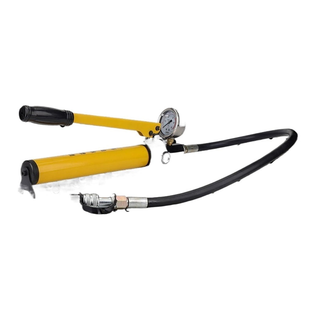 Low Pressure Single Speed Manual Hydraulic Pump, 60-70MPa 400cc Oil for Small Lifting Tasks(CP-600 with Pressure Gauge)