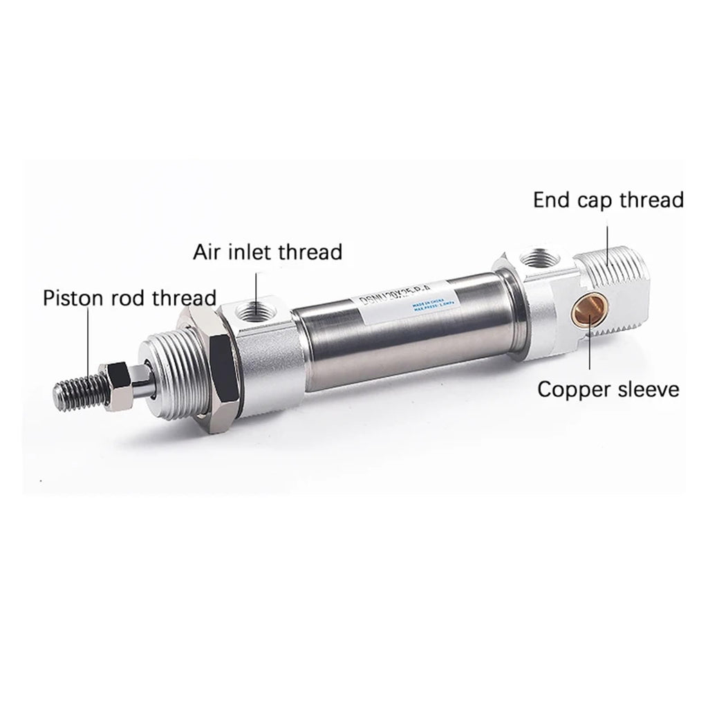 DSNU Stainless Steel Double Acting Mini Pneumatic DSNU32 25 * 50X75X80X100-P-A Air Cylinder 1PCS(Stroke 250mm)