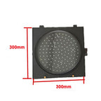 300mm(4 inch) Stop Light Indicator Light, Traffic Light, PC Housing Waterproof, 3 Color Red/Yellow/Green, for Road, Toll Station, Residential Gate(Green,110V)