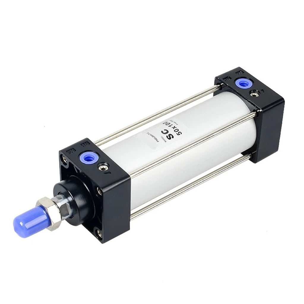 Standard Air Cylinder Bore Small Pneumatic Cylinder Piston 25/75/100/200/300mm Stroke(Stroke 50mm,SC80)