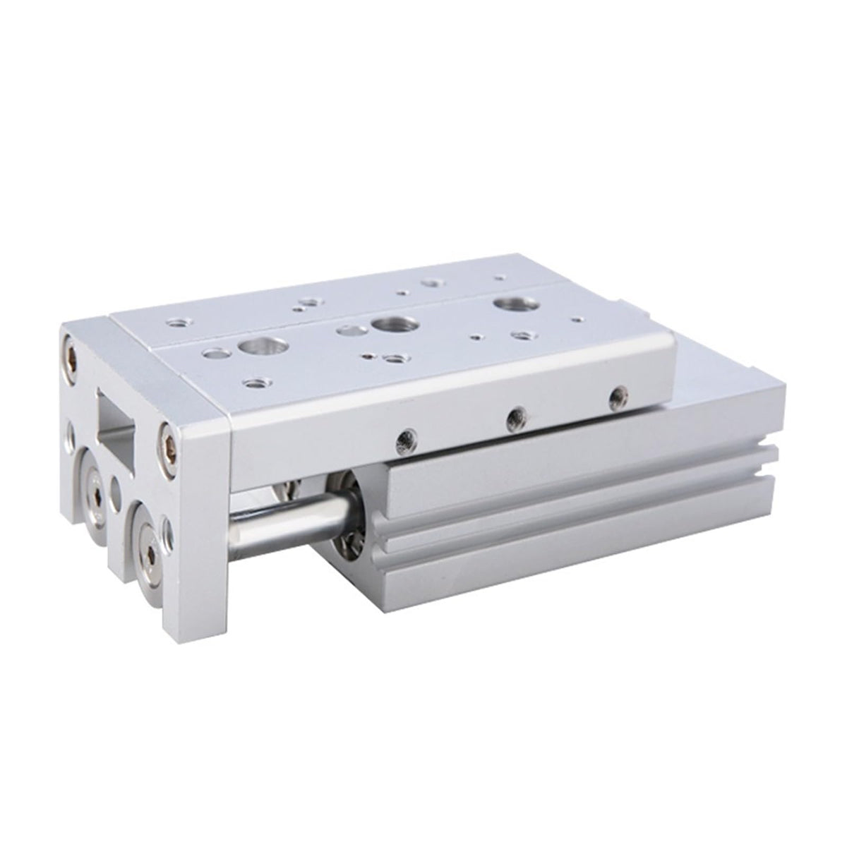 MXS16 Pneumatic Sliding Table Cylinder with Magnetic Linear Guide Rail High Pressure Resistance 16mm Bore 10/20/30/100mm Stroke(MXS16-50)