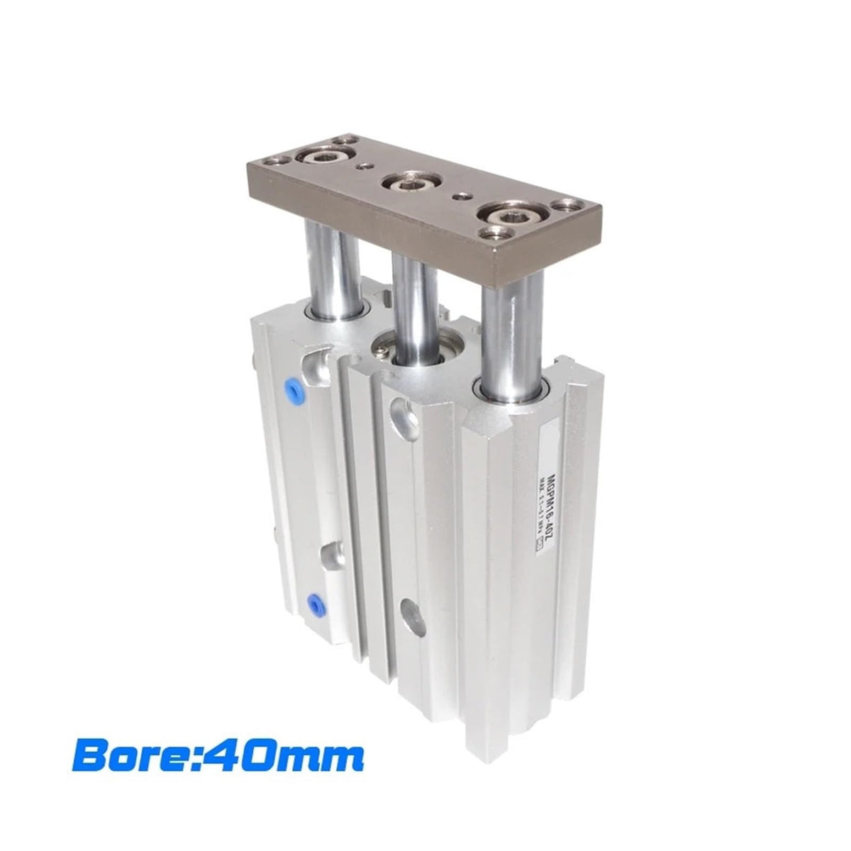 Bore 40 mm Stroke 25-400mm MGPL40 Compact Guide Cylinder Thin Three axis air Pneumatic Cylinder with Guide Rod(150mm Stroke,MGPL40)