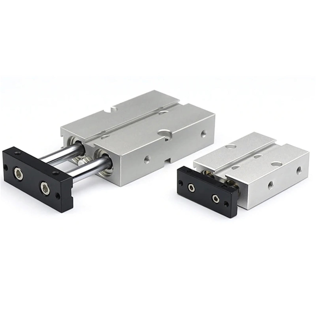 Double Rod TN Type Double Pneumatic Cylinde Bore 10/16/20/25/32mm Aluminum Alloy Stroke 30 35 40 45 50 60 70 75mm Air Cylinder(Stroke 80mm,Bore 20)