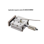 MGPM32/40/50 Adjustable Stroke Bore Size 32mm/40mm/50mm Three Axis with Rod Compact Guide Air Actuator Pneumatic Cylinder(MGPM40x150-50-XC8)