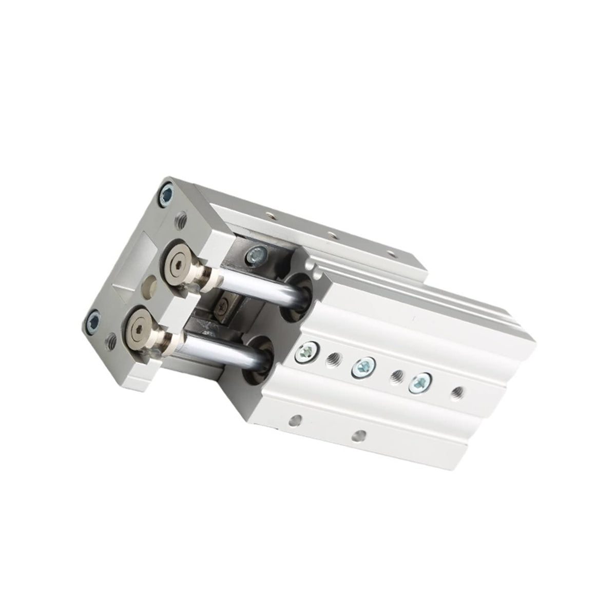 Pneumatic Air Cylinder Pneumatic Series Rail Slide Air Cylinder MXS16-10 MXS16-20 MXS16-30 MXS16-40 MXS16-50 MXS16-75 MXS16-100 MXS16-125 Double Acting (Color : MXS16-100) (Mxs16)