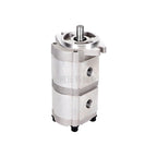 Hydraulic Duplex Gear Pump HGP-33A, 6-30ml/r Straight 15.875mm Keyed Shaft, 1.03 CID Aluminum Hydraulic Oil Gear Pump(HGP-33A-F25-25R)