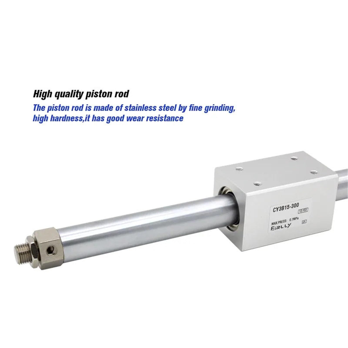 CY3B Series Magnetically Coupled Rodless Cylinder bore 15mm high Pressure Aluminum Alloy Pneumatic air Cylinder CY3B15-100/1000(CY3B15-200)