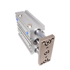 Compact Guide Cylinder Thin Three axis air Pneumatic Cylinder with Guide Rod bore 50mm Stroke 25-150mm MGPL50(100mm Stroke,MGPL50)