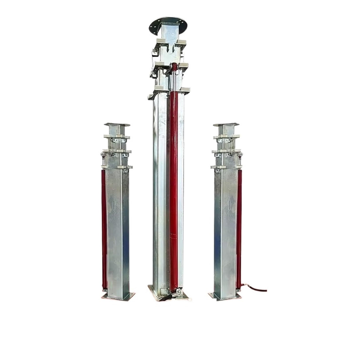7M 8M 9m Steel Hydraulic 100kg Max Payload Lifting Telescopic Mast Rod Light Tower Stage Truss