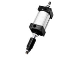 SCJ63x75-50 Standard Pneumatic Cylinder Bore 63mm Double Acting Air Cylinders Adjustable Stroke 25-75mm Large Thrust(SCJ63x75-50 and FA,with Magnet)