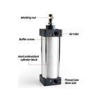 SC Standard Air Cylinder SC32/40/50/63/80/100mm Bore Small Pneumatic Cylinder Piston 25/50/75/100/200/300mm Stroke(500mm,SC40)