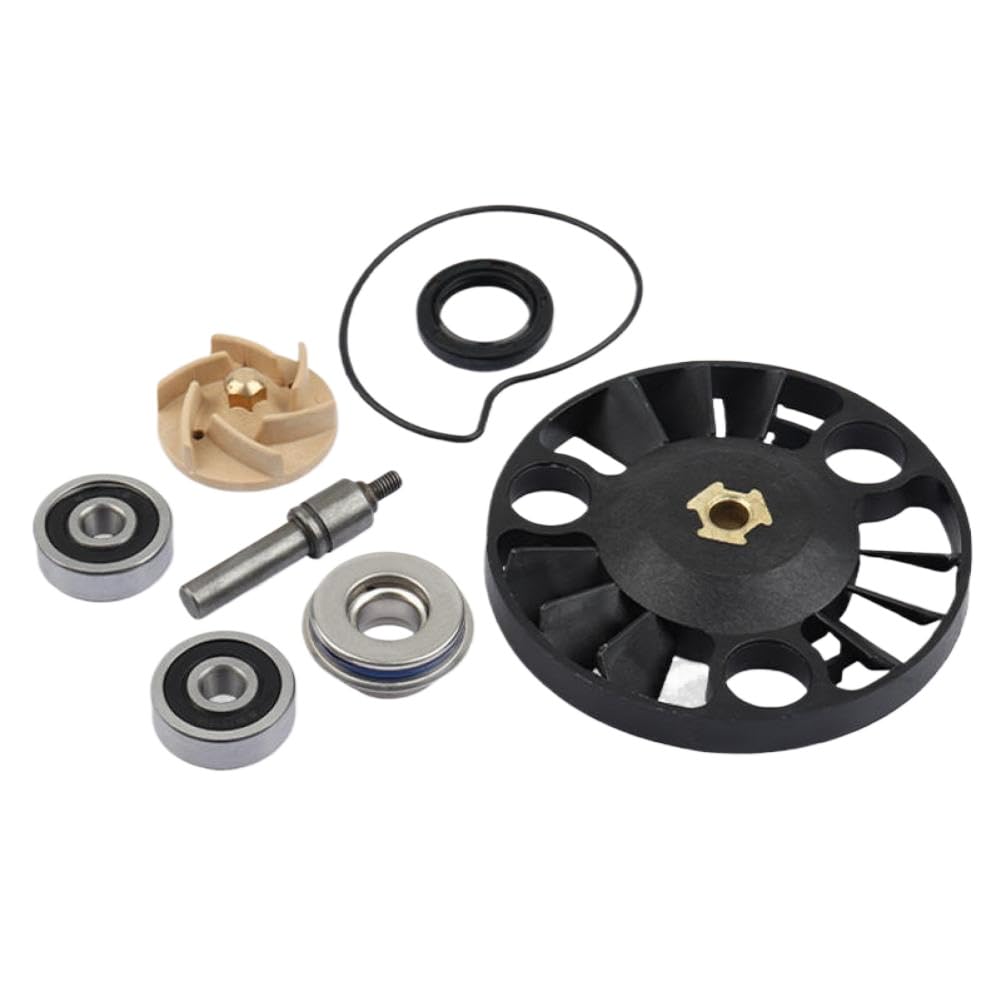 Water Pump Repair Kit Impeller Shaft Sealing Ring Bearing Compatible With Nexus Eu3 125cc Runner Vx 4T Eu3 125cc