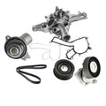 Water Pump Thermostat And Housing Water Coolant Tensioner Idler Pulley Compatible With 2.4 2.6 2.8 3.2 3.7 4.3 5.0 5.5 M112 M113