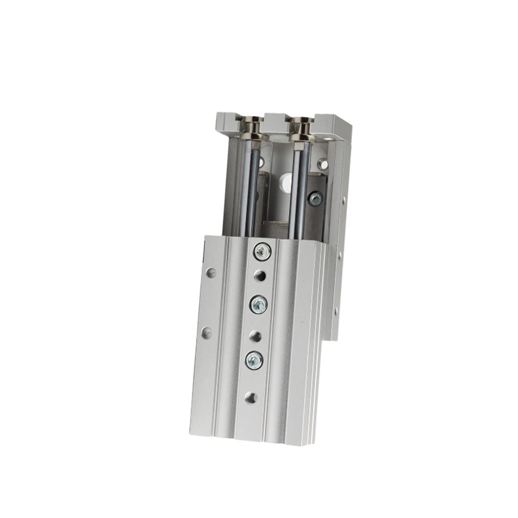 Pneumatic Air Cylinder Pneumatic Series Rail Slide Air Cylinder MXS16-10 MXS16-20 MXS16-30 MXS16-40 MXS16-50 MXS16-75 MXS16-100 MXS16-125 Double Acting (Color : MXS16-100) (Mxs16)