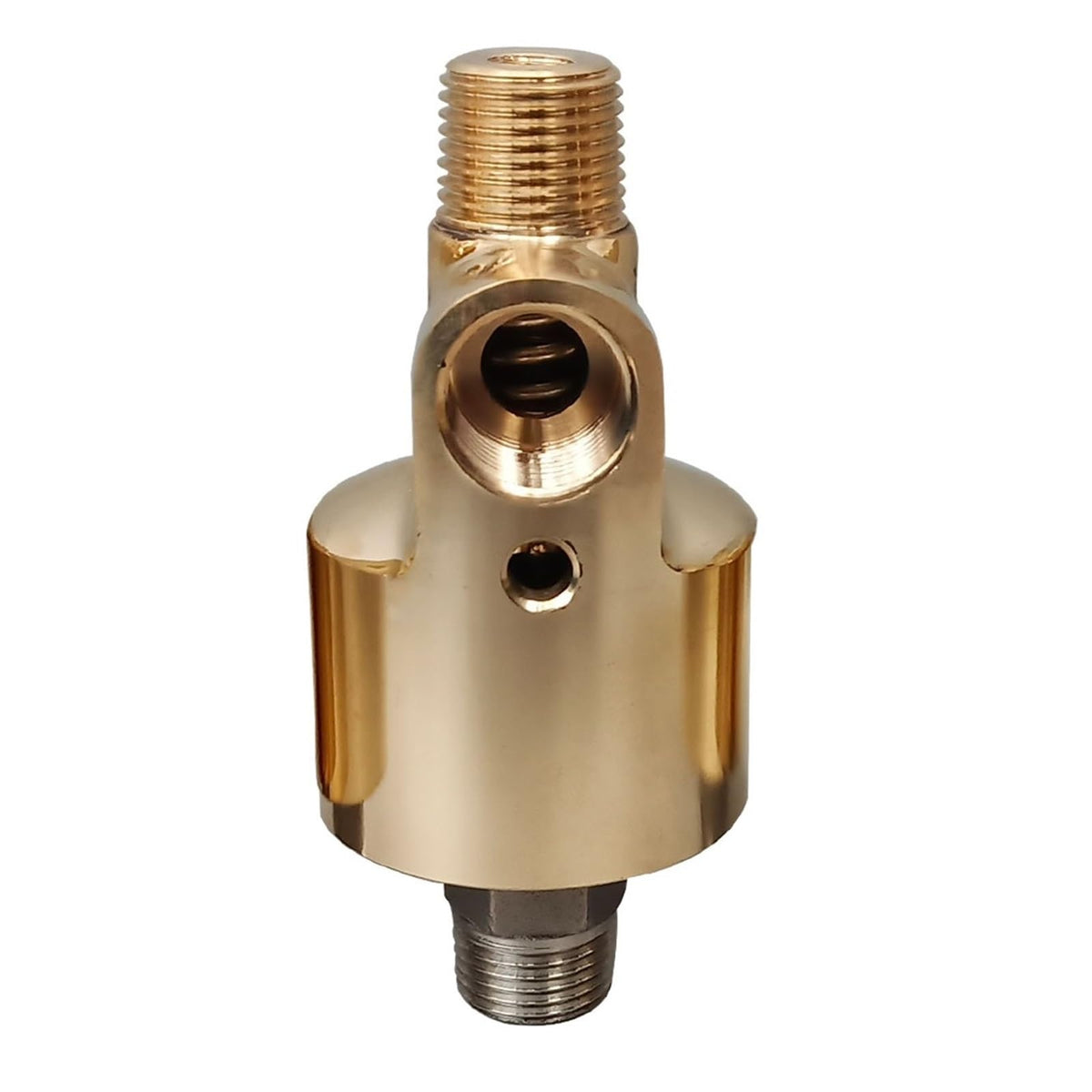 ZERVA Brass Rotary Union, High Speed Rotary Joint High Temperature Rotary Union, Rotary Joint Connector for Cooling Water Left/Right (Color : Right-Handed Thread, Size : HS-G32-15)
