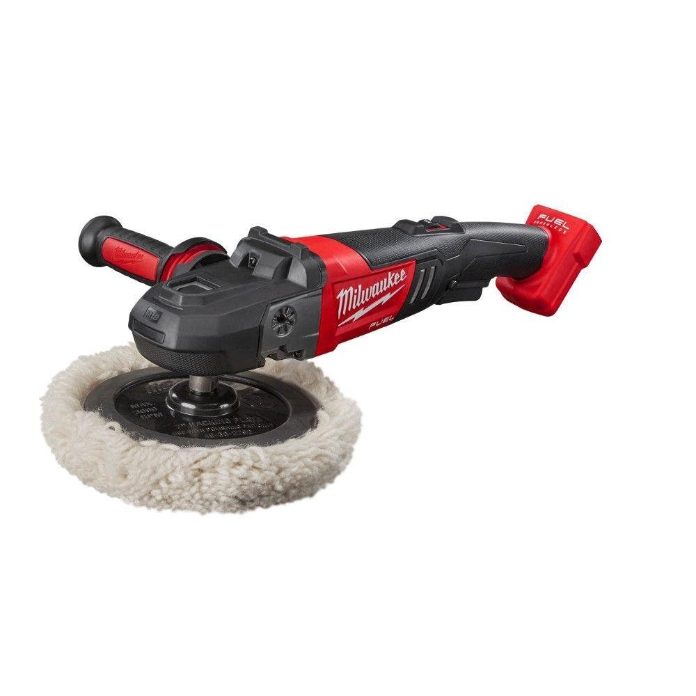 Milwaukee 2738-20 M18 18-Volt Fuel Lithium-Ion Brushless Cordless 7 inch Variable Speed Polisher (Tool-Only)