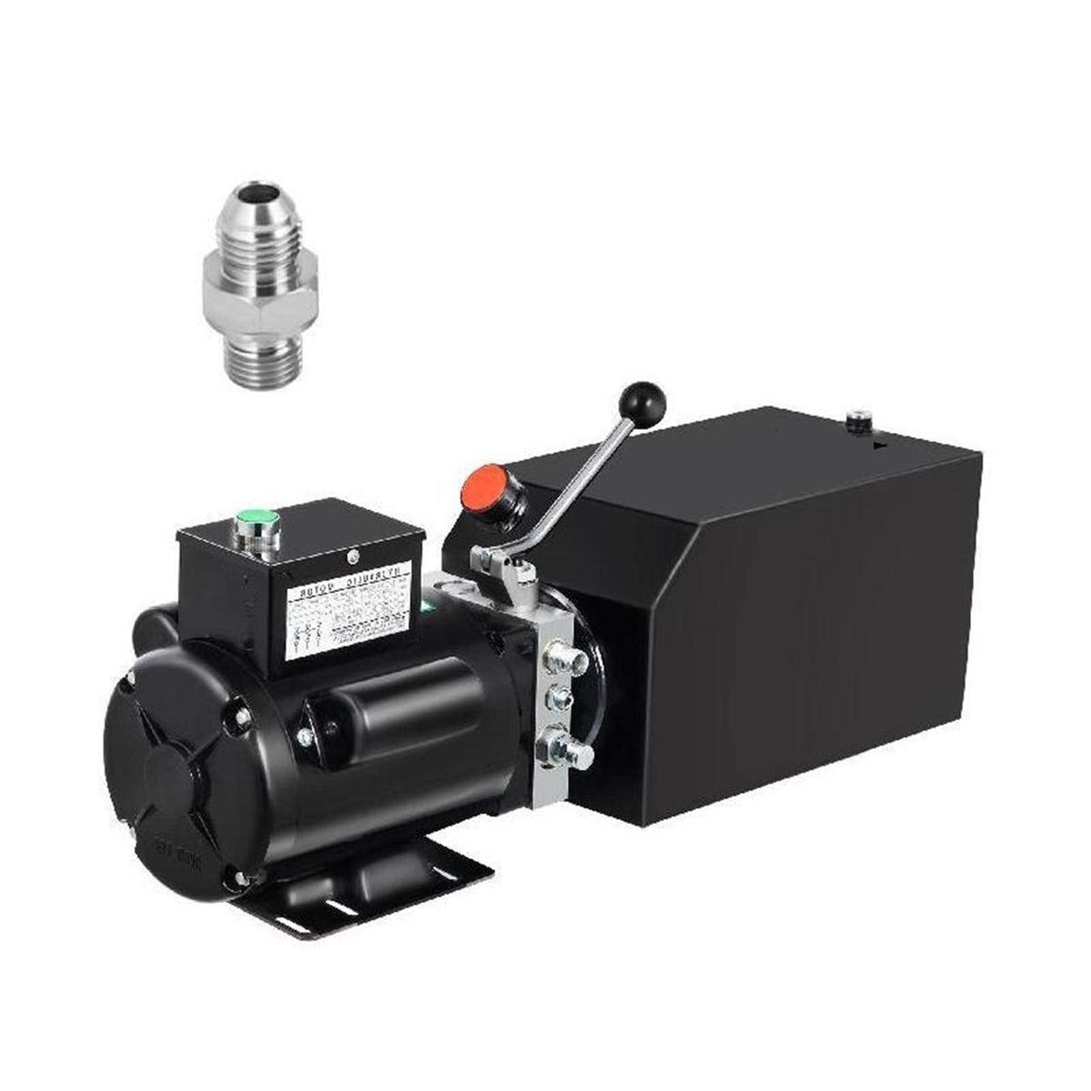 14 Quart Hydraulic Pump Unit 3 H-P 2950 PSI 2 & 4 Post Lifts 3.5 Gallon Reservoir Car Jack Power Suit for Auto Repair(14 L Steel tank)