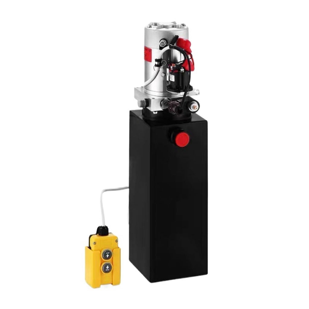 Car Jack Hydraulic Pump Single Acting Dump Trailer Power Unit Remote Control Crane Truck Car Lift Motor