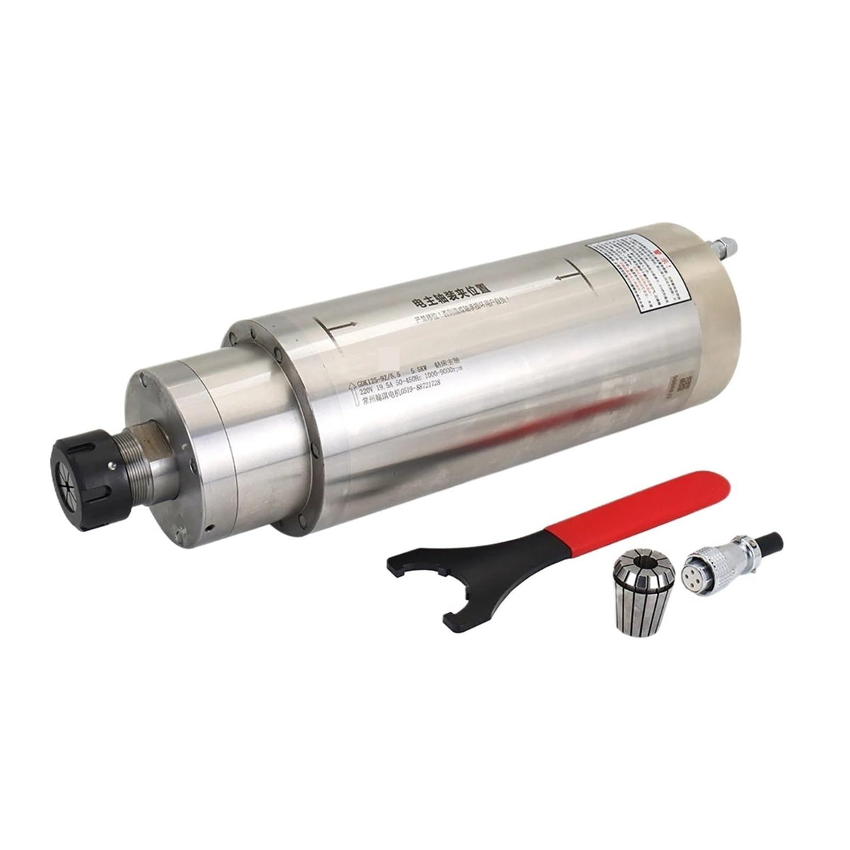Water Cooling Spindle GDK-125 5.5KW ER32 380V 220V 1000-9000rpm Spindle Motor(220V)