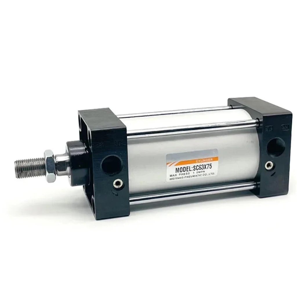 Standard SC Series Pneumatic Gas Cylinder 32/40/50/63mm Bore Big Thrust 25/50/75/100/200/300/400-1000mm Stroke Double Action(450mm Stroke,40mm Bore)