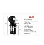Machine Tool Oil Pump Machine Tool Cooling Water Pump 380v Single-Phase 220v Circulation Line Cutting Milling and Engraving Lathe PUM(AB25 380V)
