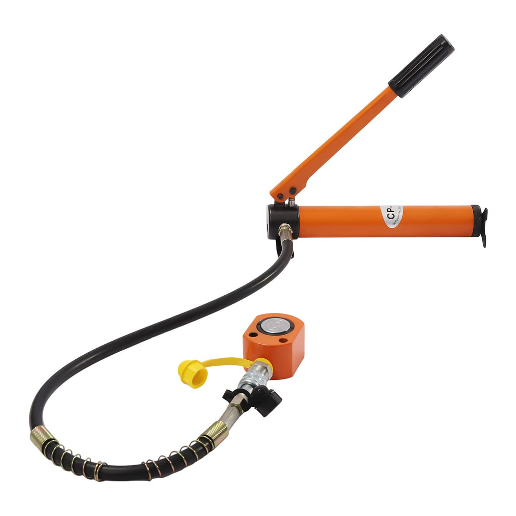 High Capacity Hydraulic Hand Pump Kit for Industrial Use - Heavy-Duty, Portable, Efficient Hydraulic System for Machinery, Equipment, and Tool Operation,10t Hydraulic Jack+Cp180