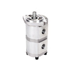 Hydraulic Duplex Gear Pump HGP-33A, 6-30ml/r Straight 15.875mm Keyed Shaft, 1.03 CID Aluminum Hydraulic Oil Gear Pump(HGP-33A-F25-25R)
