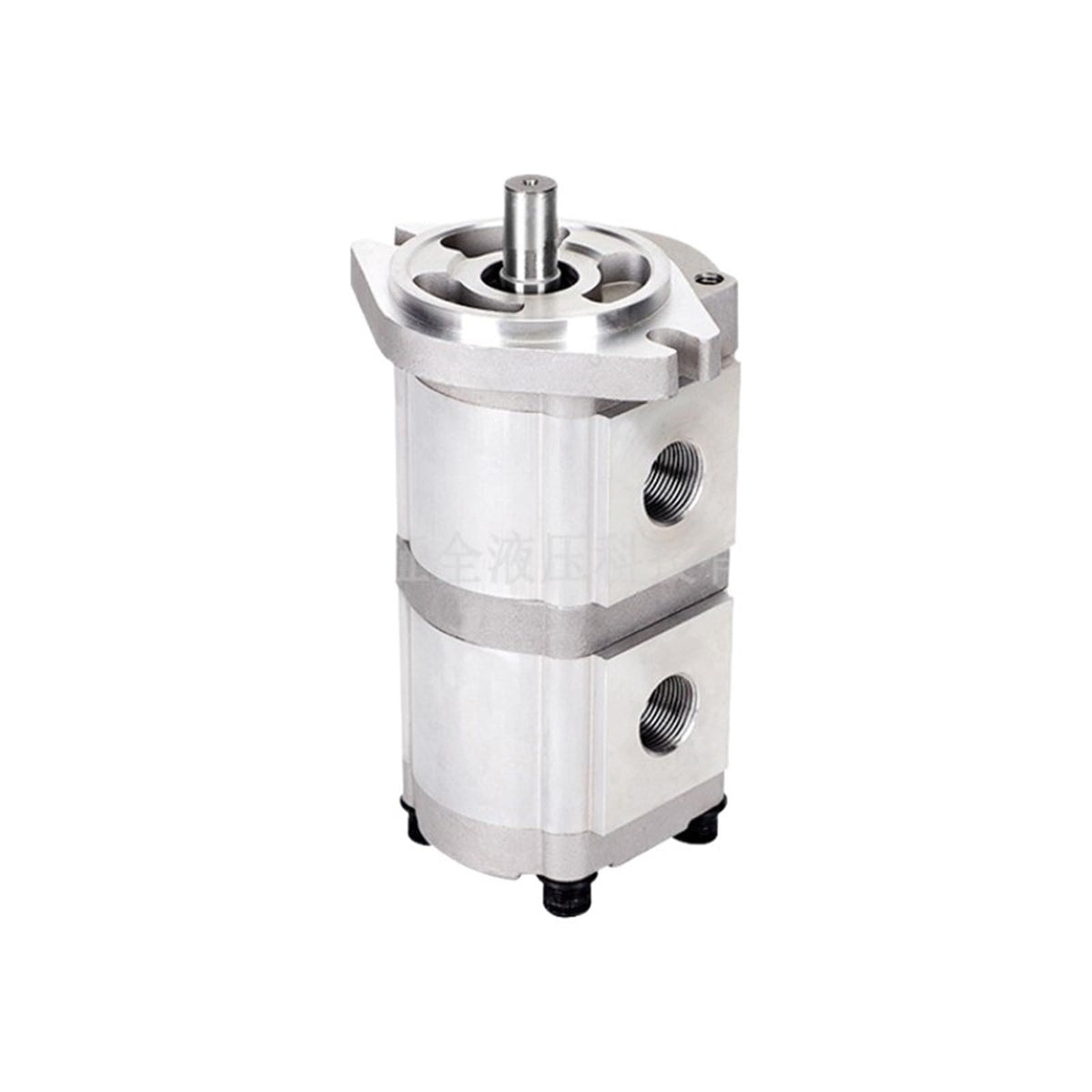 Hydraulic Duplex Gear Pump HGP-33A, 6-30ml/r Straight 15.875mm Keyed Shaft, 1.03 CID Aluminum Hydraulic Oil Gear Pump(HGP-33A-F25-25R)