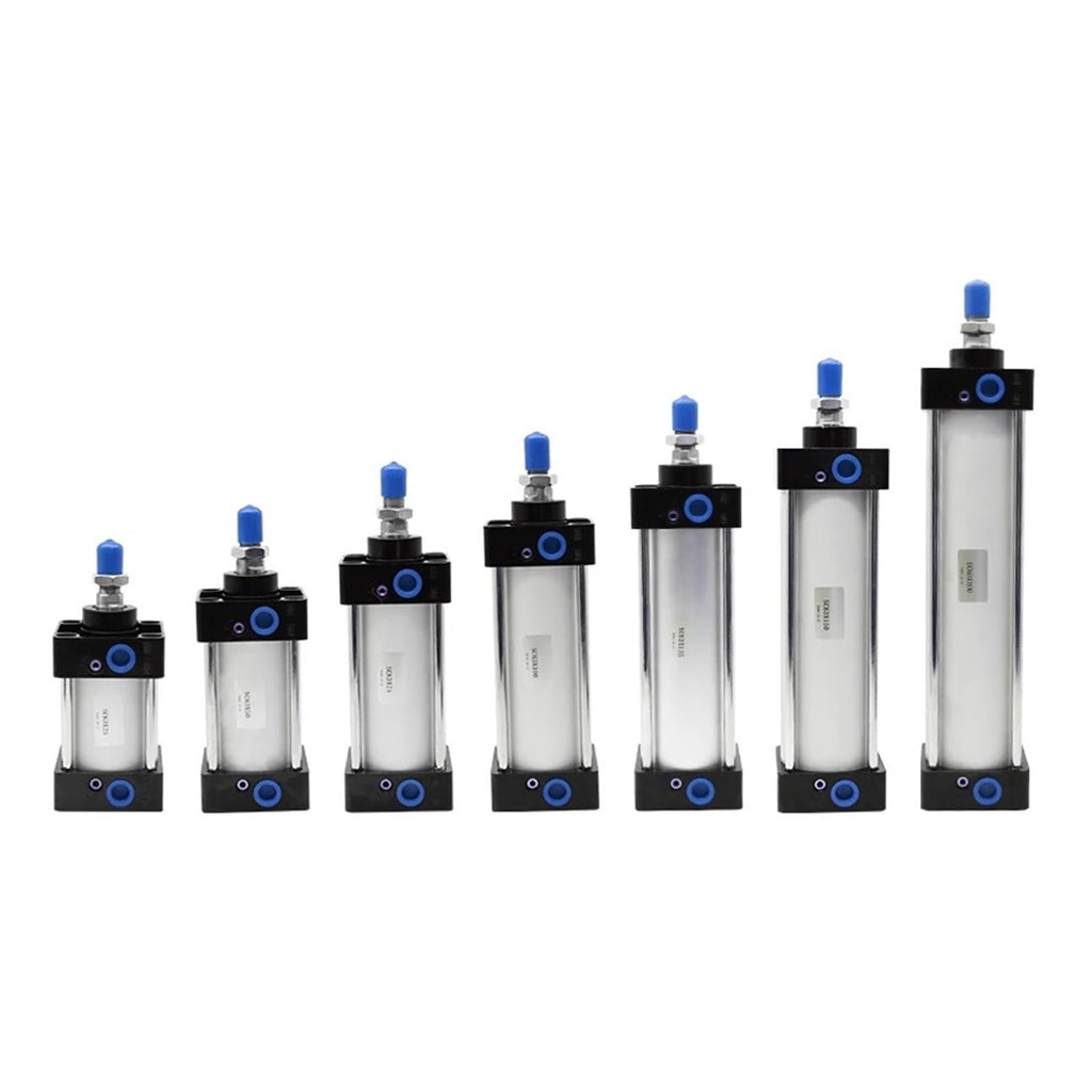 SC Standard Air Cylinder SC32/40/50/63mm Bore Small Pneumatic Cylinder Piston 25/50/75/100/150/200/250mm Stroke(250mm Stroke,Bore 63mm)
