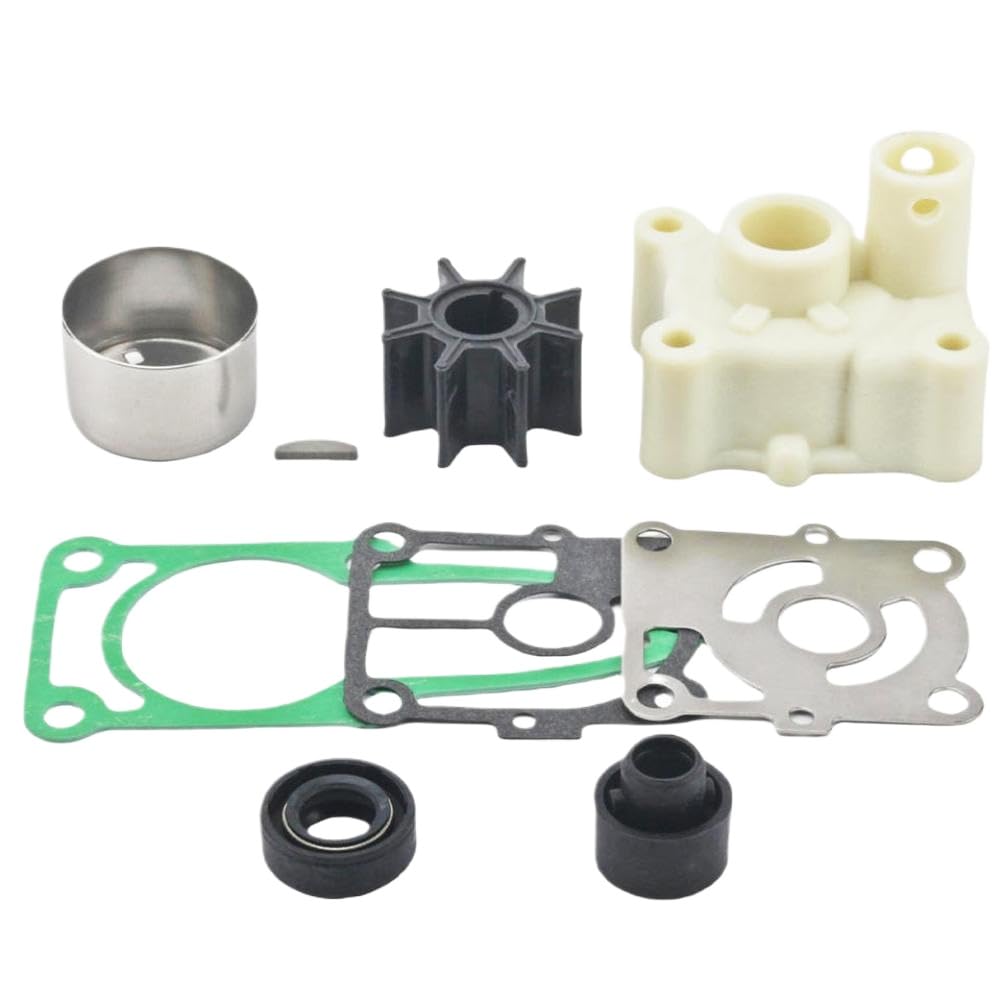 Water Pump Repair Service Kit with Housing Compatible with 9.9 15 20 9.9E 15E 20E Outboard Motors