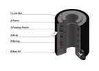 Electric Hydraulic Pump High Pressure Electric Pump, 100Ton 75mm Hydraulic Hollow Hole Cylinder Hydraulic Lifting Jack