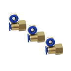 100PCS BSPT PCF6-02, 6mm to 1/4' Pneumatic Connectors Female Straight One-Touch Fittings