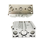 PM12 PM16 PM20 PM25 PM32 PM40 with Guide Rod Hole Stroke 10-175mm Compact Guide Cylinder Thin Three-Axis Pneumatic Cylinder(Trip 40mm,MGPM40)