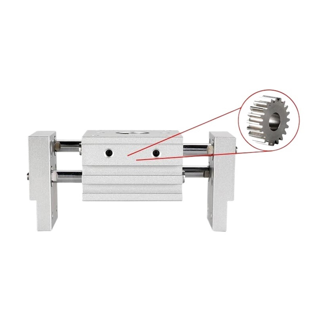 Double Acting Pneumatic Gripper Wide Type MHL2-20D Parallel Style Air Gripper 1Pcs