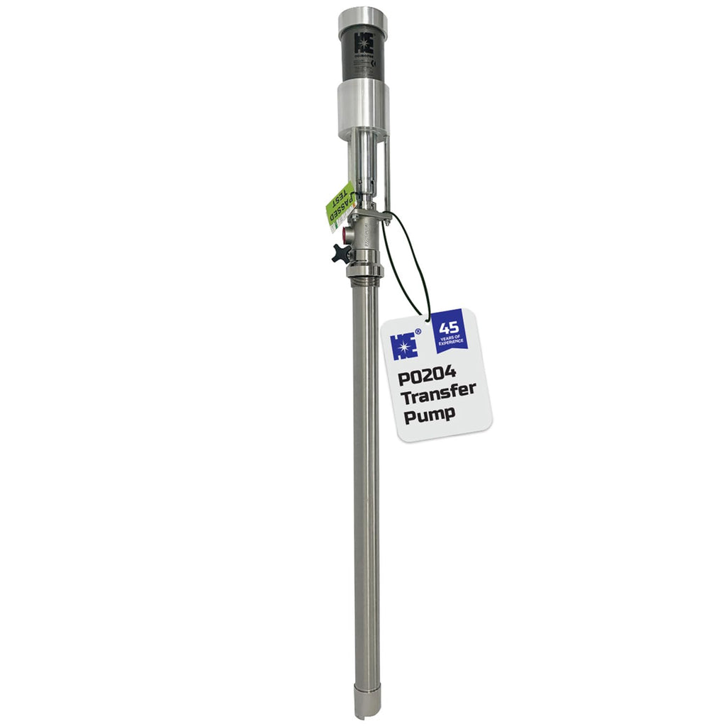 COSMOSTAR 2.5" 2:1 Air Operated Pneumatic Piston Pump for 55 Gallon Drum Teflon Packing Oil Chemical Transfer Pumps 4.0GPM/15LPM, High Fluid Pressure 240 Psi