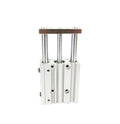 PM12 PM16 PM20 PM25 PM32 PM40 with Guide Rod Hole Stroke 10-175mm Compact Guide Cylinder Thin Three-Axis Pneumatic Cylinder(Trip 30mm,MGPM25)