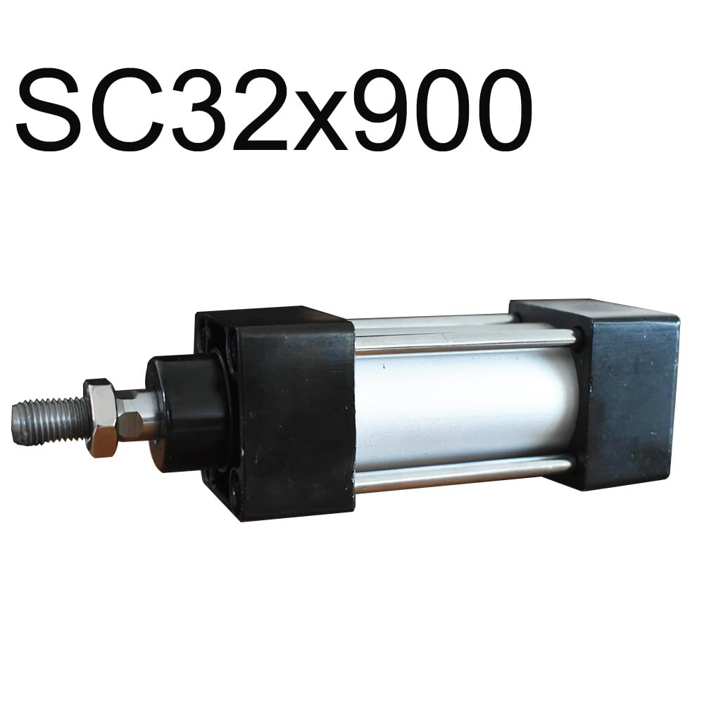 SC32 Type Pneumatic Cylinder 25-500mm Stroke Double Action Aluminum Alloy Air(SC32x900)