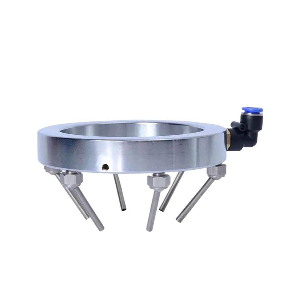 Spindle Cooling Ring Metal Stone Tool Cooling Device for Diameter Spindle Hose Water Spray Ring(Chocolate)