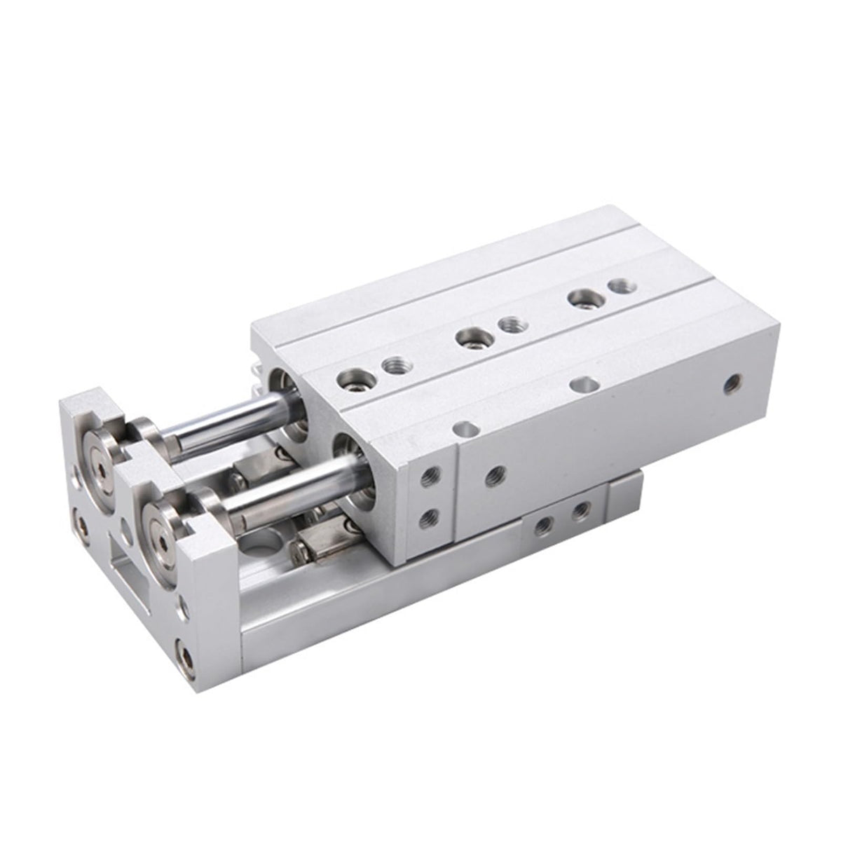 MXS16 Pneumatic Sliding Table Cylinder with Magnetic Linear Guide Rail High Pressure Resistance 16mm Bore 10/20/30/100mm Stroke(MXS16-50)