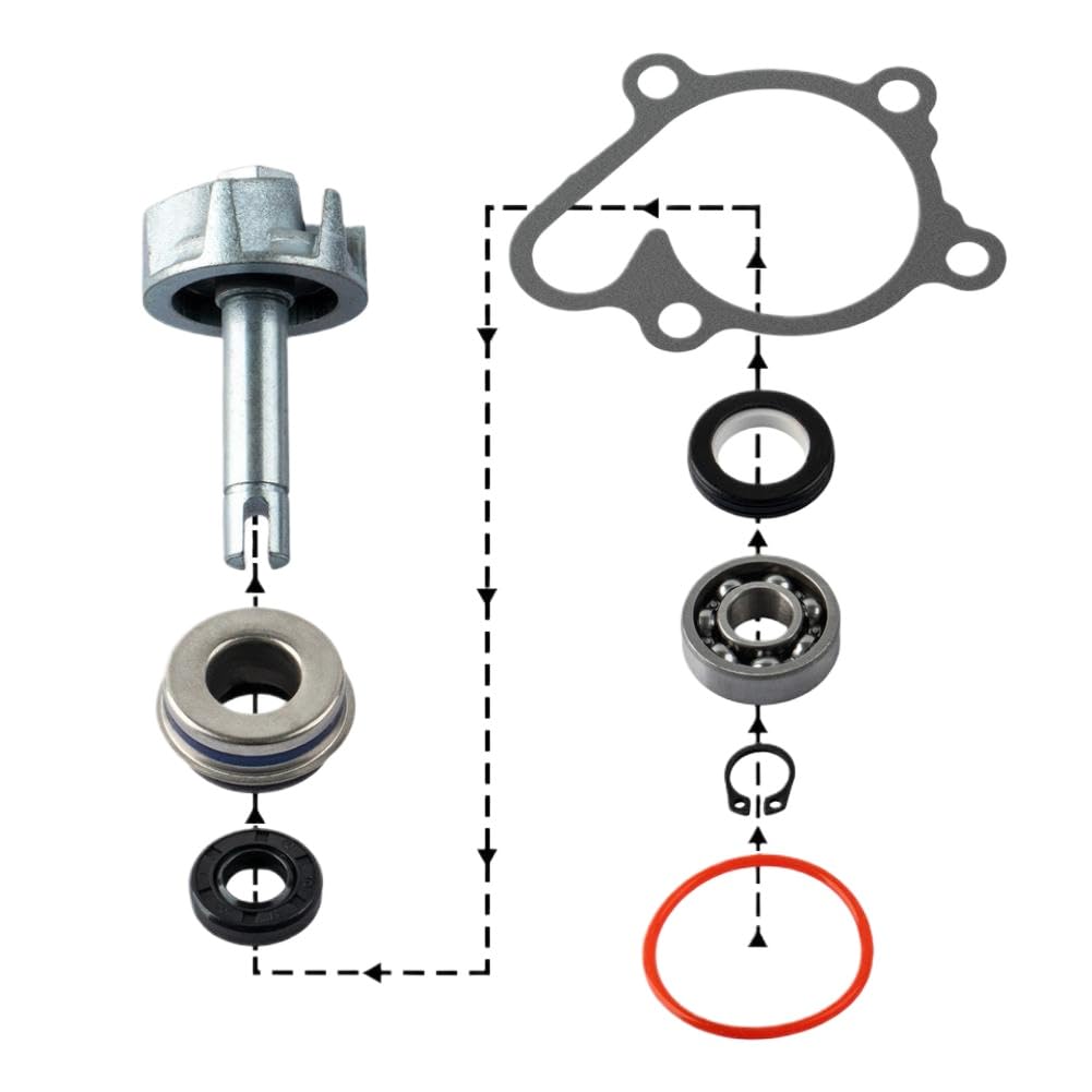 Water Pump Repair Kit 5GH-12428-00-00 Compatible With SJ 400 450