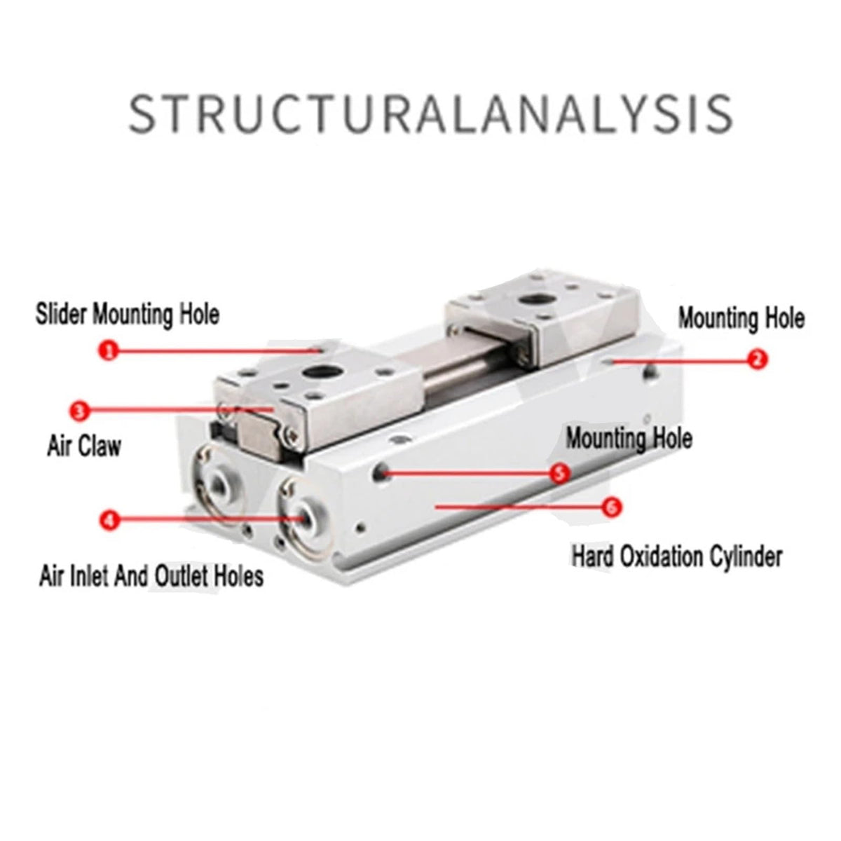 Low Profile Air Parallel Gripper Force Pneumatic Cylinder MHF2 8D MHF2 10D MHF2 12D MHF2 16D MHF2 20D Pneumatic Gripper(MHF2-20D2)