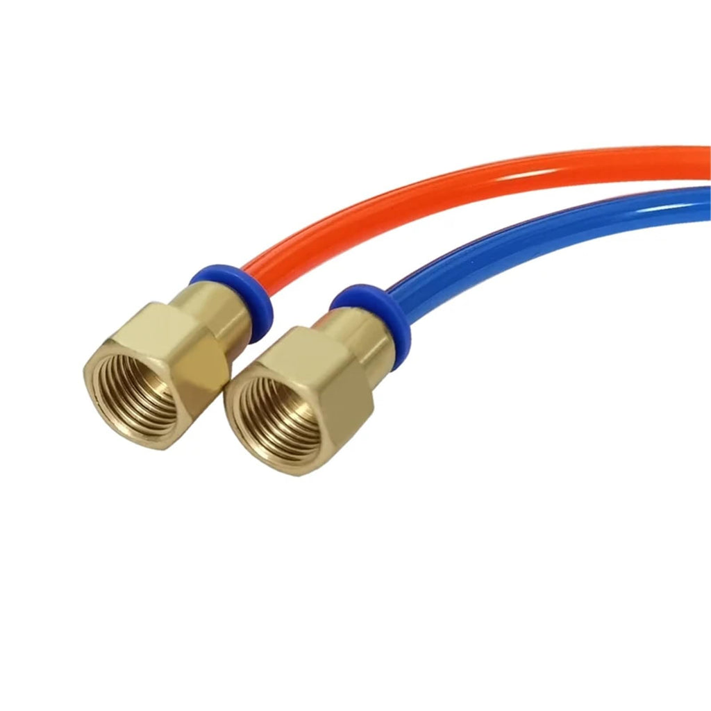 100PCS BSPT PCF6-02, 6mm to 1/4' Pneumatic Connectors Female Straight One-Touch Fittings