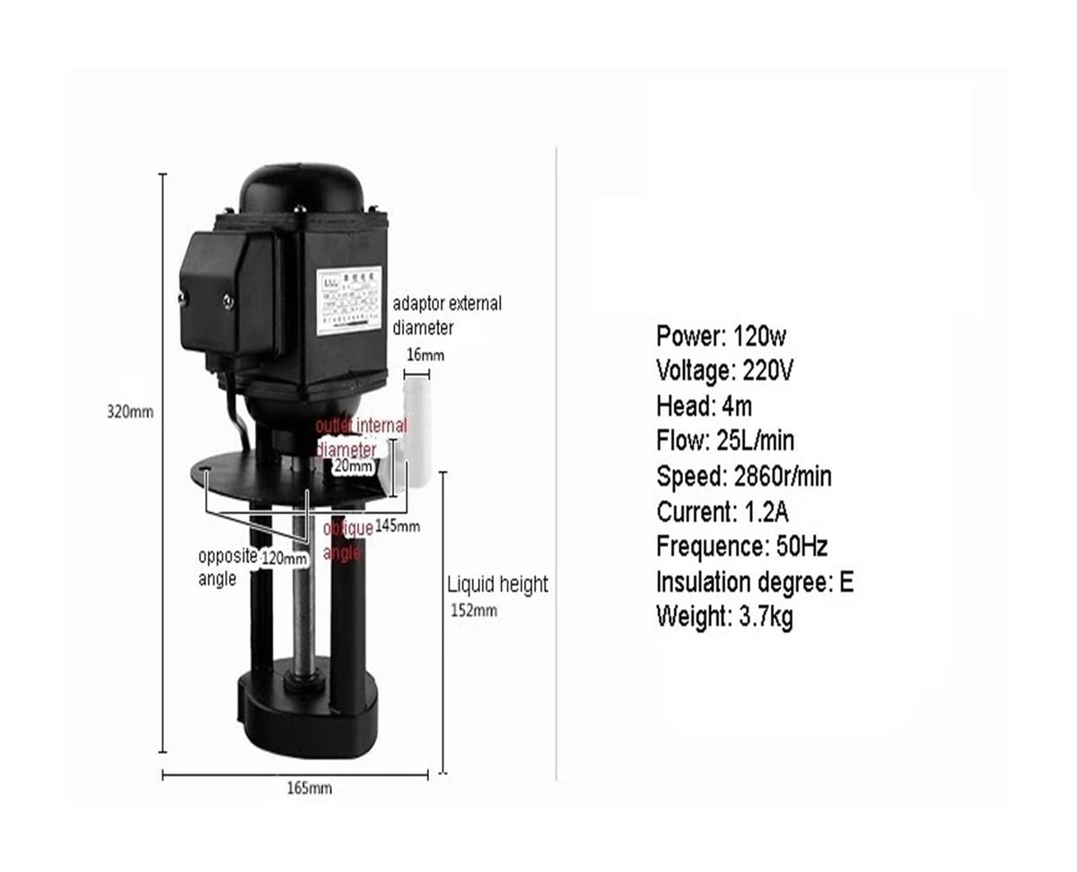 CNC Machine Tool Cycle Oil Pump Lathe Cooling Single Phase 220V Three Phase380V(DOB25 220V)