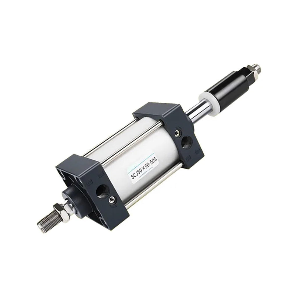 SCJ Adjustable Stroke Standard Pneumatic Cylinder 32/40/50/63/80/100/125mm Bore Big Thrust Piston 25/50/75/100/200/500mm Stroke(Stroke 25-25,Bore 80mm)